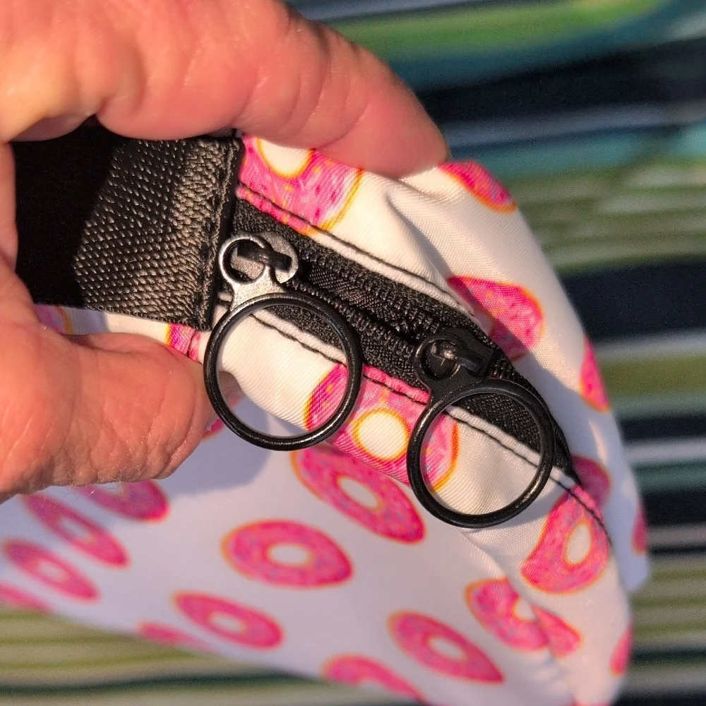Donut Pattern Travel Hanging  Cosmetic Bag